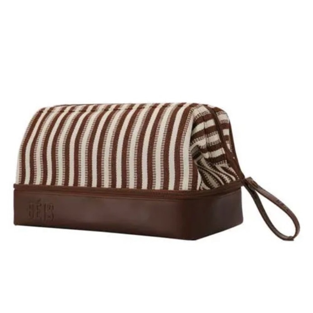 BEIS Striped Dopp Kit in Maple